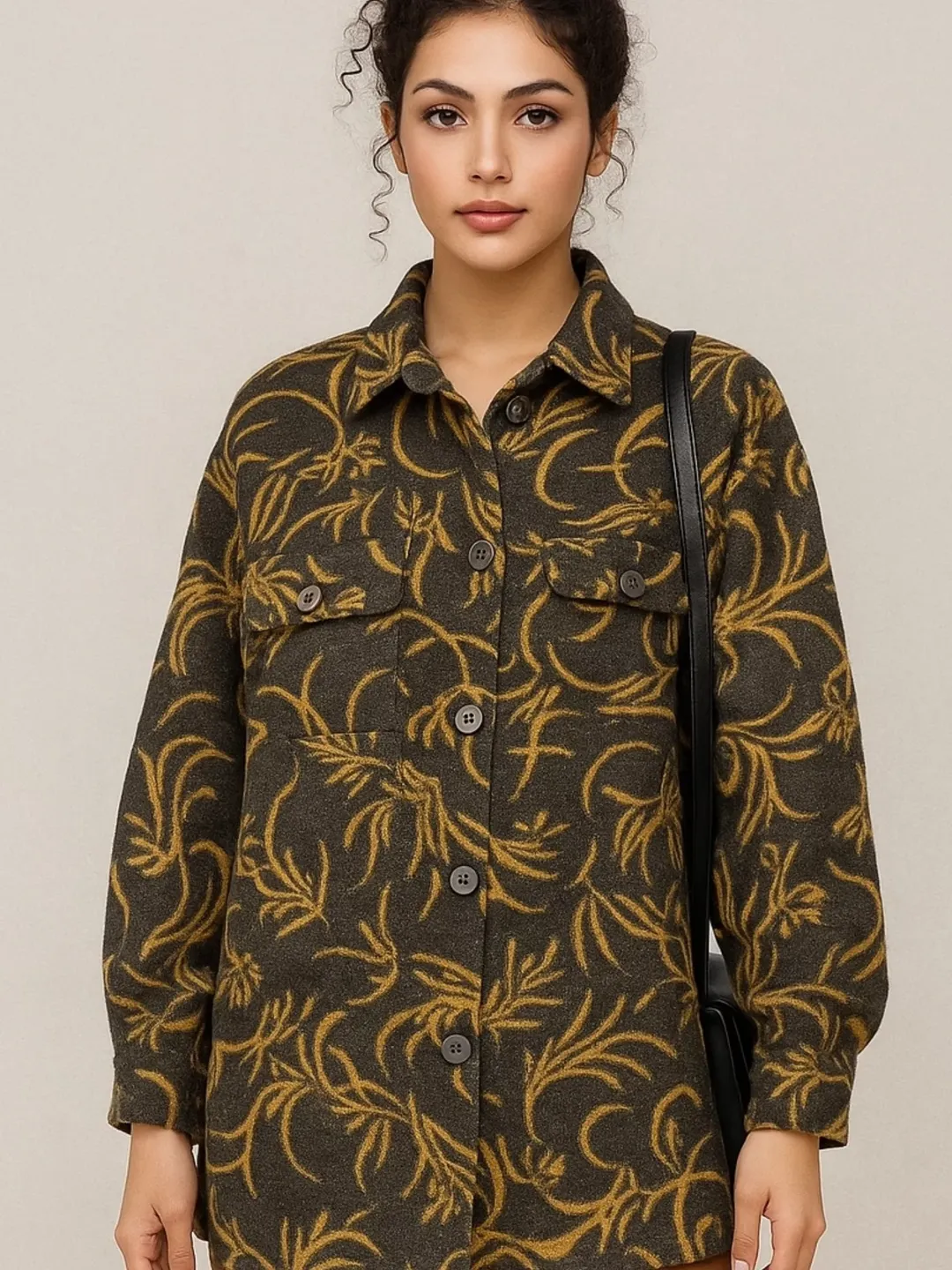 شومیز پشمی طرحدار