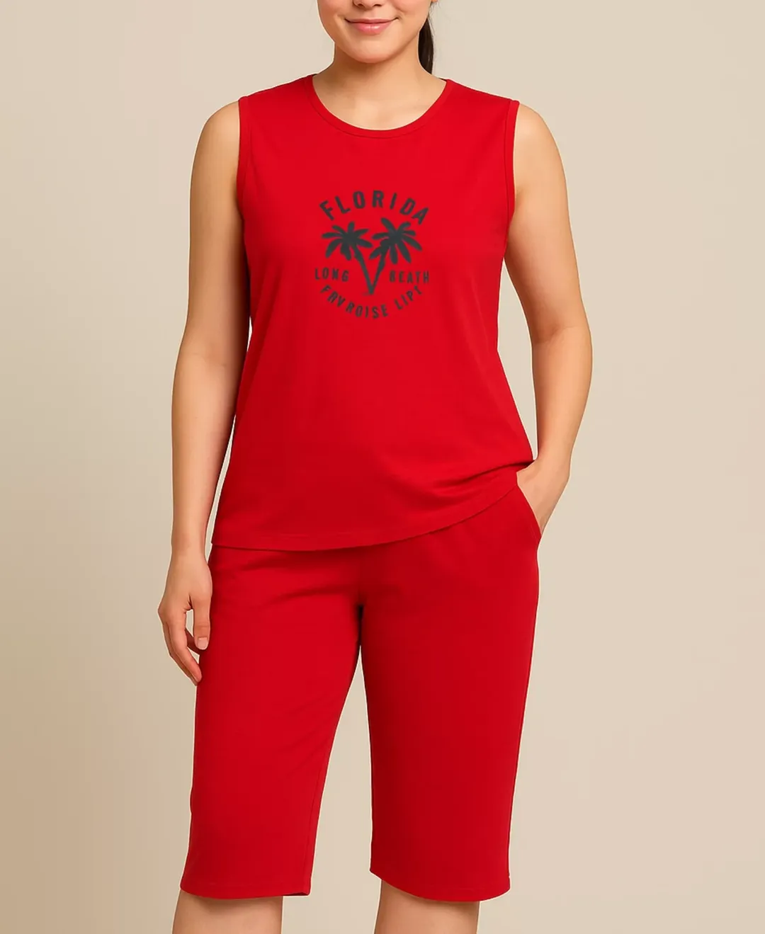 ست تاپ و شلوارک فلوریدا