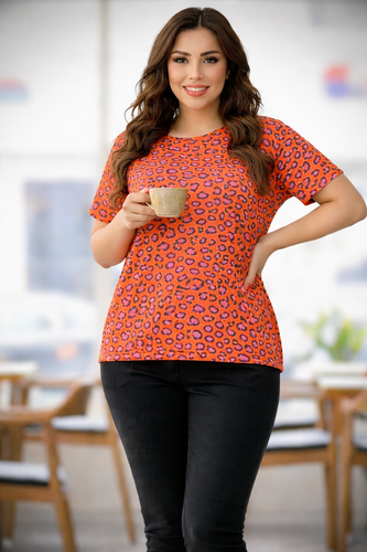 تیشرت پلنگی زنانه وارداتی